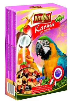 Vitapol Фруктовий корм для Великих папуг 750 г, картонна упаковка