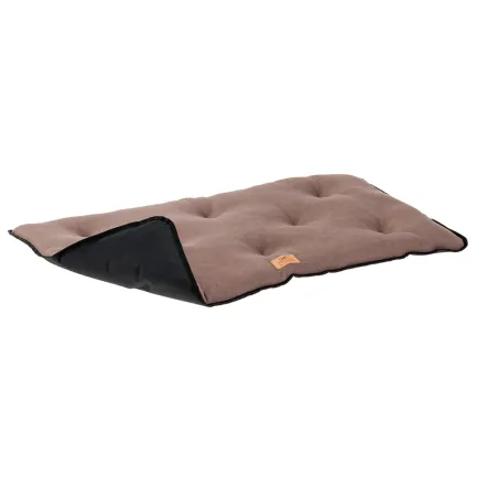 Ferplast JOLLY 65 C MICROF BEIGE BROWN М'яке місце чорне, фліс — Фото 1