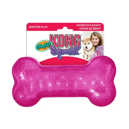 Іграшка Squeezz Crackle Bone хрустка кістка для собак середніх порід, М — Фото 1