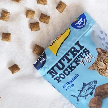 Ласощі для котів GimCat Nutri Pockets Fish Тунець 60 г — Фото 1