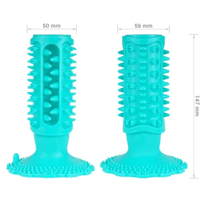 Іграшка для собак Bronzedog PetFun Dental на присосці з пискавкою 15 х 10 см M — Фото 1