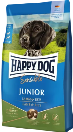 Сухий корм Happy Dog Sensible Junior Lamm &amp; Rice для юніорів віком від 7 до 18 місяців з ягням та рисом, 1 кг