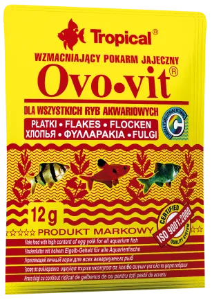 Сухий корм Tropical Ovo-Vit для всіх акваріумних риб, 12 г (пластівці)