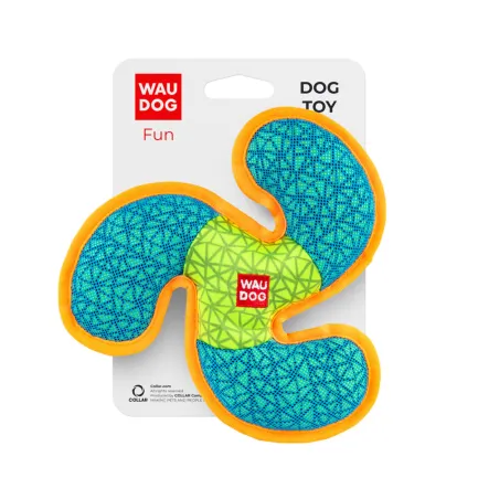 Іграшка для собак WAUDOG Fun, "Пропелер", Ш 21см, Д 21 см блакитний
