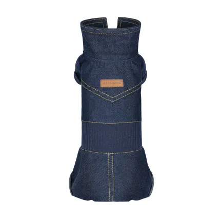 Комбінезон Pet Fashion «Jeans» для собак, розмір М, джинс