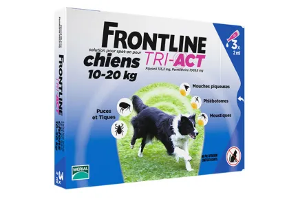 Краплі Boehringer Ingelheim Frontline TRI-AKT від бліх і кліщів для собак, M, 10-20 кг, упаковка