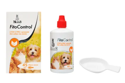 Фіто контроль (Fito Control) Стоп-Стрес суспензія для собак та котів 45 мл, MODES, (фітокомплекс) — Фото 1