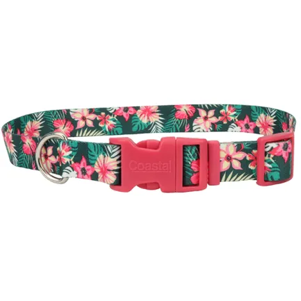 Coastal Pet Attire Styles КОСТАЛ СТАЙЛС нашийник для собак, 1х12-30см Тропічні квіти