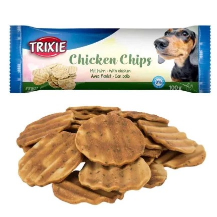 Ласощі Trixie Chicken Chips для собак, зі смаком курки, d 4 см, 100 г — Фото 2