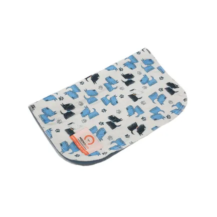 Misoko&amp;Co Багаторазова пелюшка для собак 70x80 см (з блакитними цуценятами)