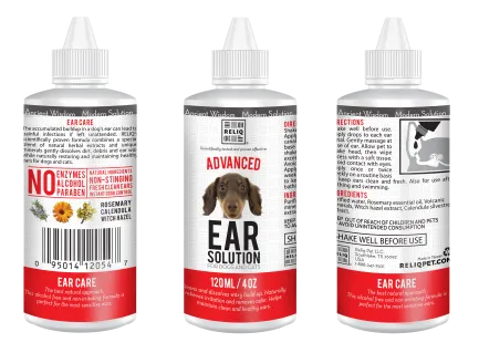 RELIQ Ear Solution Лосьйон для догляду за вухами собак і котів 120 мл — Фото 4