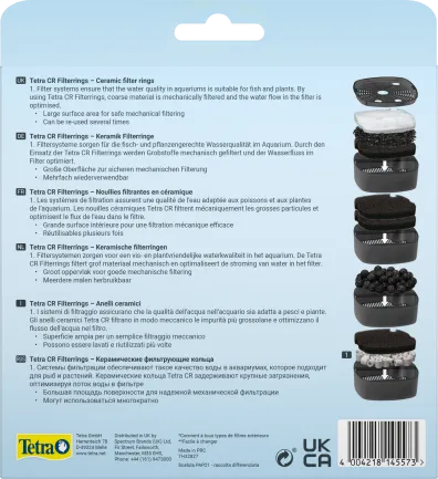 Наповнювач Tetra Filter Rings для зовнішнього фільтра EX, 800 мл (керамічні кільця) — Фото 1
