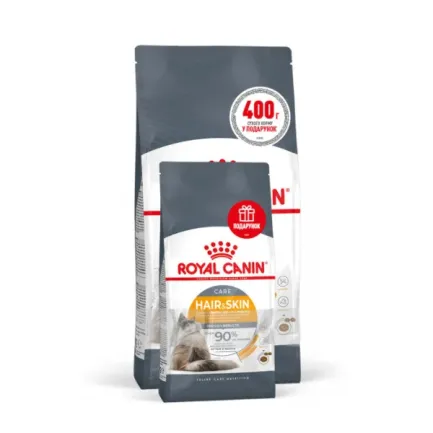 Сухий корм Royal Canin HAIR&amp;SKIN CARE для котів всіх порід 2кг+400г