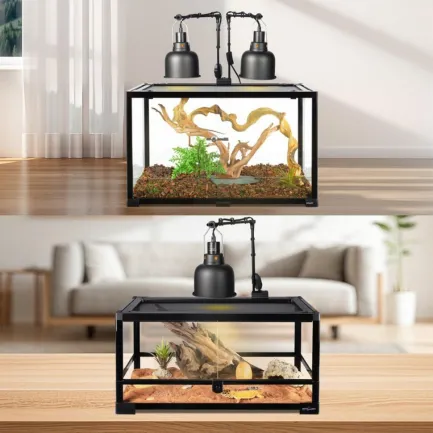 Тримач для ламп Repti-Zoo Dual Light Bracket LH023D подвійний кронштейн для тераріуму 360° — Фото 7