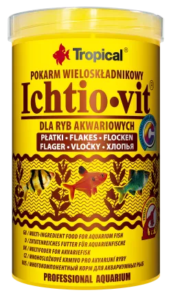 Сухий корм Tropical Ichtio-Vit для всіх акваріумних риб, 120 г (пластівці)