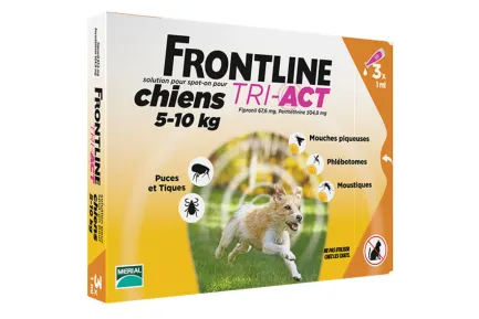 Краплі Boehringer Ingelheim Frontline TRI-AKT від бліх і кліщів для собак, S, 5-10 кг, упаковка