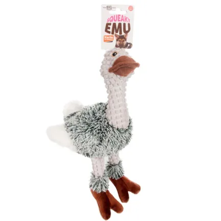 Flamingo Emu Plush ФЛАМІНГО СТРАУС ЕМУ м’яка іграшка з пищалкою для собак 30 см