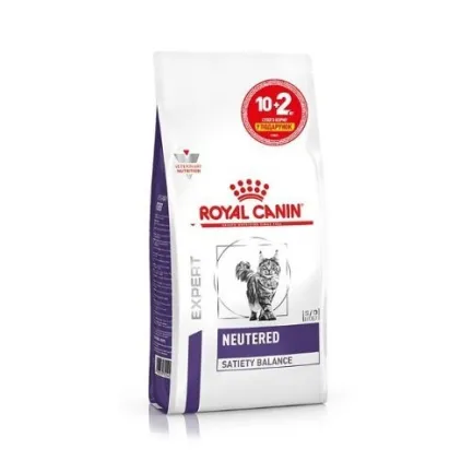 Дієтичний сухий корм Royal Canin NEUTERED SATIETY BALANCE CAT для котів 10кг + 2кг