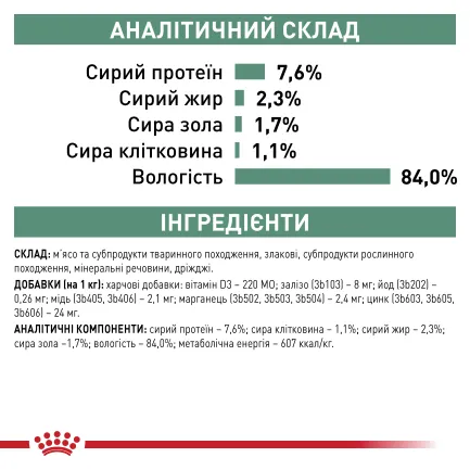 Дієтичний вологий корм Royal Canin SATIETY WEIGHT MANAGEMENT CAT для котів 85 г — Фото 5