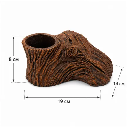 Декорація Hobby Root Wood Cave 2 19x14x8см для акваріума і тераріуму (41791) — Фото 1