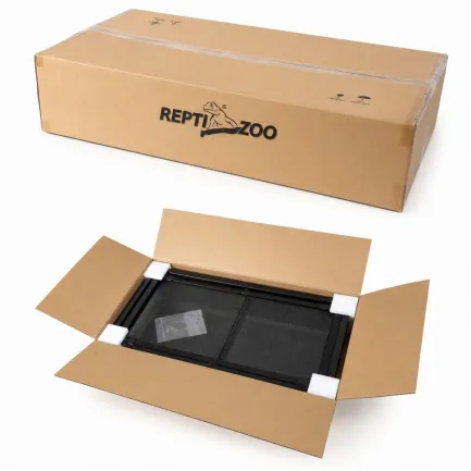 Тераріум Repti-Zoo 60x45x32см зі скляними дверцятами, замком та водостійким дном (RK0117N) — Фото 9
