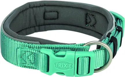 Нашийник Trixie Premium екстраширокий для собак L–XL 53–62 см 50 мм аква-графіт