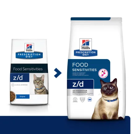Hill’s Prescription Diet z/d Сухий корм для котів при харчовій алергії, 1,5 кг — Фото 1