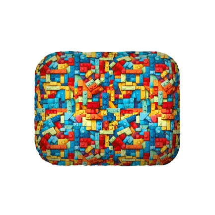 Лежанка для собак WAUDOG Relax, малюнок "Блоки" L, Ш 49 см, Д 59 см, В 20 см — Фото 2