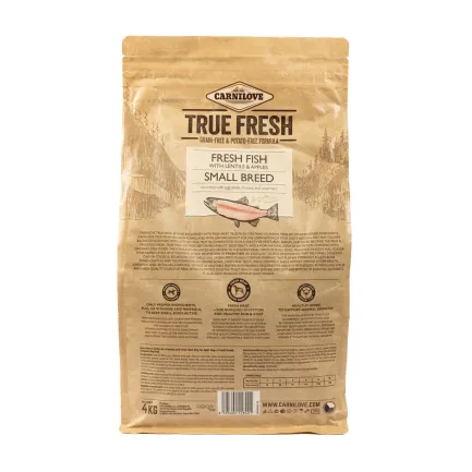 Корм сухий для собак малих порід Carnilove True Fresh Fish Adult Small Breed з рибою, 4 кг — Фото 1