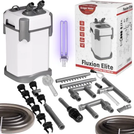 Зовнішній фільтр Kruger Meier Fluxion Elite 1200 UVC PRO для акваріумів 100-250 літрів — Фото 6