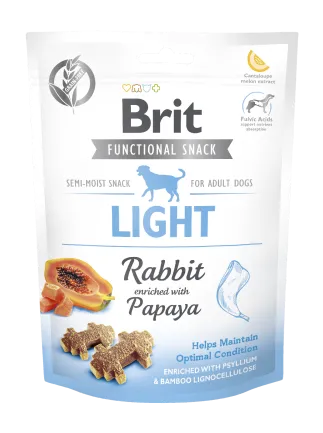 Функціональні ласощі Brit Care Light для собак, з кроликом та папаєю, 150 г