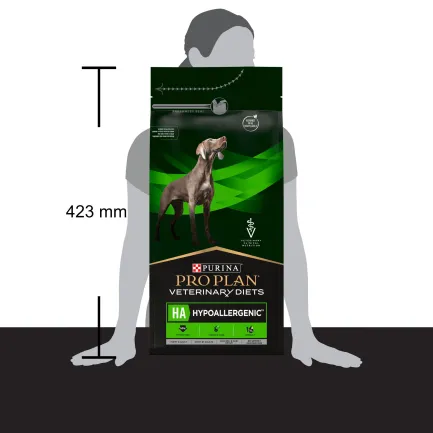 Сухий дієтичний корм PRO PLAN VETERINARY DIETS HA Hypoallergenic для дорослих собак та цуценят для зниження ознак інгредієнтної та нутрієнтної непереносимості 1,3 кг — Фото 4