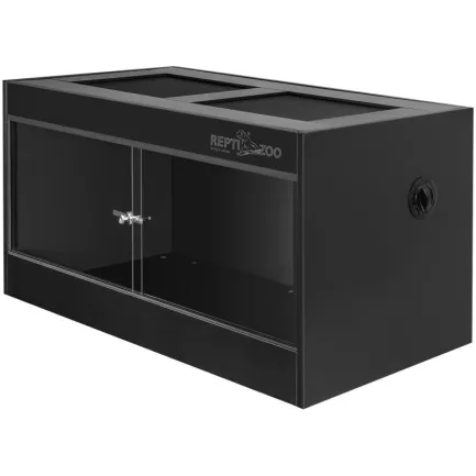 Тераріум з ПВХ Repti-Zoo Terrarium PVC 90x45x45 см (CN904545PN) скляними дверцятами для рептилій і амфібій — Фото 2
