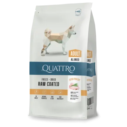 Quattro Adult All Breed корм для дорослих собак всіх порід з м'ясом птиці 3 кг