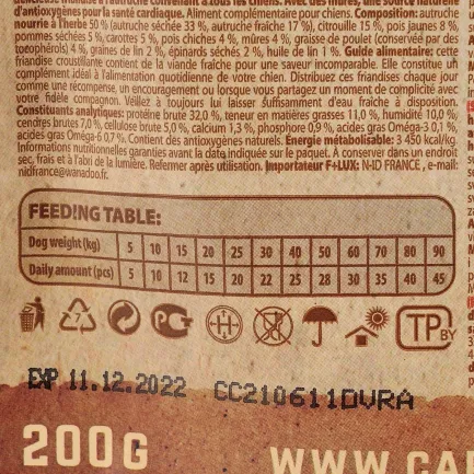 Ласощі Carnilove Dog Crunchy Snack для собак, м'ясо страуса та ожина, 200 г — Фото 2