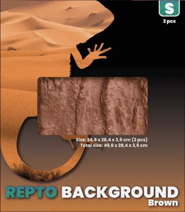 REPTO BACKGROUND BROWN 51X25X30 (R1100720) задній фон для тераріуму — Фото 2