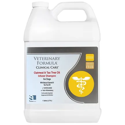 Veterinary Formula Clinical Care Oatmeal&amp;Tea Tree Oil Infuser Shampoo ВЕТЕРИНАРНА ФОРМУЛА ЗВОЛОЖУВАЛЬНИЙ шампунь для собак, антибактеріальний, протизапальний 3,8 л