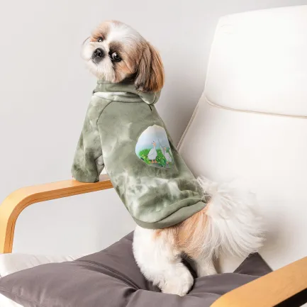 Худi Pet Fashion Gray для собак розмір M темно-зелений — Фото 4