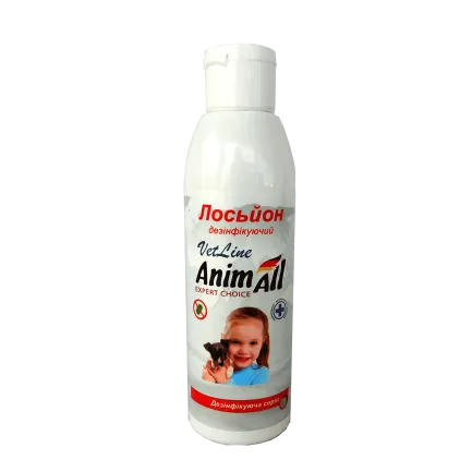 Лосьйон дезінфікуючий AnimAll VetLine для обробки рук, спиртової, 100 мл