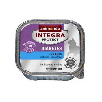 Корм вологий ветеринарний для котів Integra Protect Diabetes with Salmon при діабеті, з лососем, 100 г