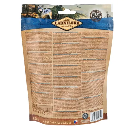 Ласощі Carnilove Dog Crunchy Snack для собак, лосось та чорниця, 200 г — Фото 1