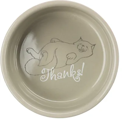 Миска Trixie Thanks for Service для котів, керамічна, 11 см, 300 мл — Фото 1