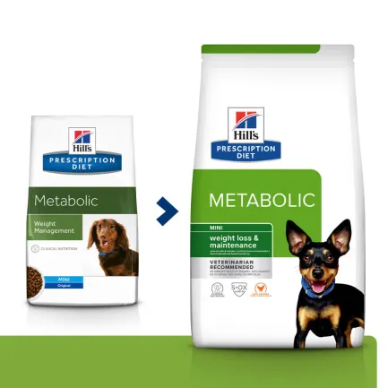 Hill’s Prescription Diet Metabolic Mini Сухий корм для собак малих порід для контролю та зниження ваги, з куркою, 1 кг — Фото 1