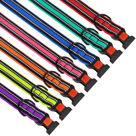 Нашийник для Собак BronzeDog Mesh c Пластиковою Пряжкою Червоний L — Фото 3