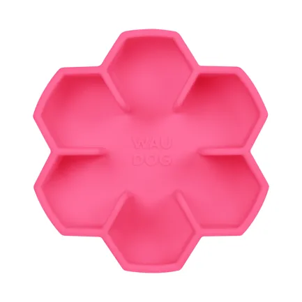 Миска для повільного харчування WAUDOG Silicone, 750 мл, рожевий — Фото 2