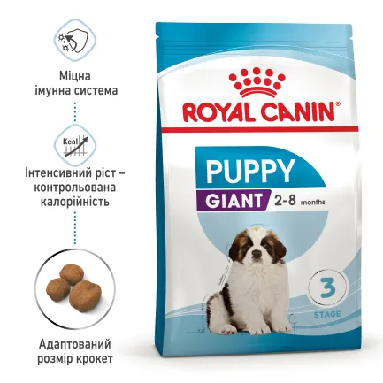 Сухий корм Royal Canin GIANT PUPPY для цуценят гігантських порід 15 кг — Фото 2