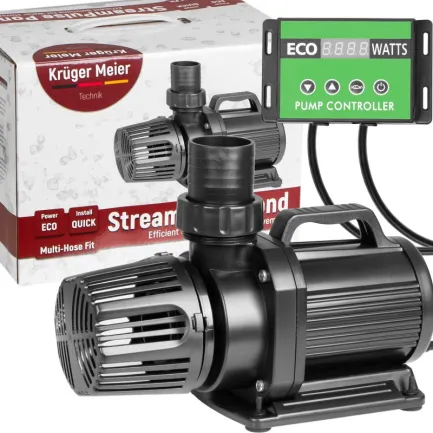 Енергоефективний насос для ставка Kruger Meier StreamPulse Pond 20000 л/год з контролером — Фото 9