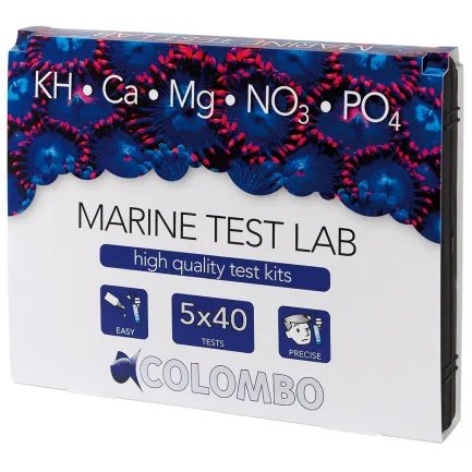 COLOMBO MARINE TEST LAB (KH-CA-MG-NO3-PO4) (N5060625) набір тестів/лабораторія для морського акваріума