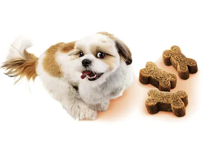 Ласощі Brit Care Mini Treats Think для собак малих порід, для підтримки розумових здібностей, з індичкою, смак арахісового масла, 50 г — Фото 2