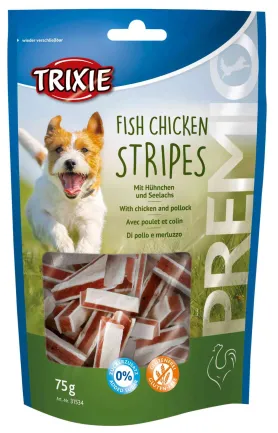 Ласощі Trixie Premio Stripes Chicken для собак, курка/риба, 75 г
